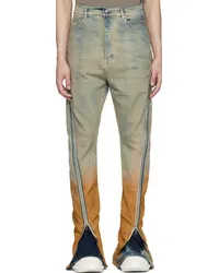 DRKSHDW by Rick Owens Blue & Orange Bolan Banana Jeans 4653d