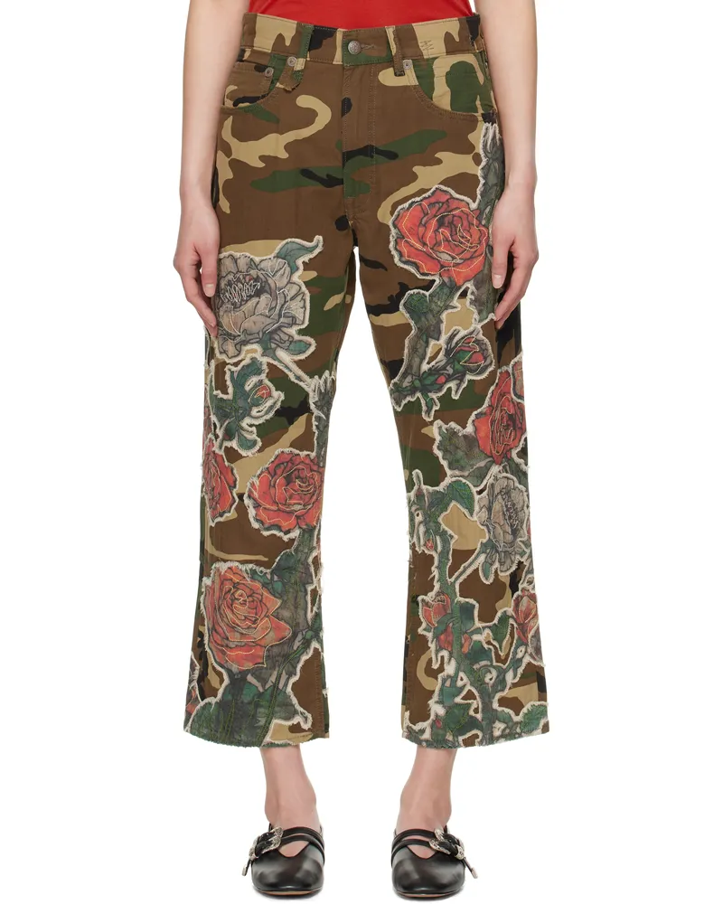 R13 Khaki X-Boyfriend Jeans Rose