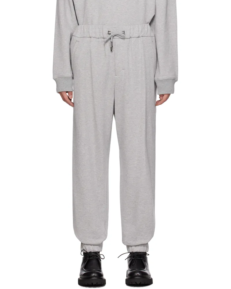 Wooyoungmi Gray Drawstring Sweatpants Grey