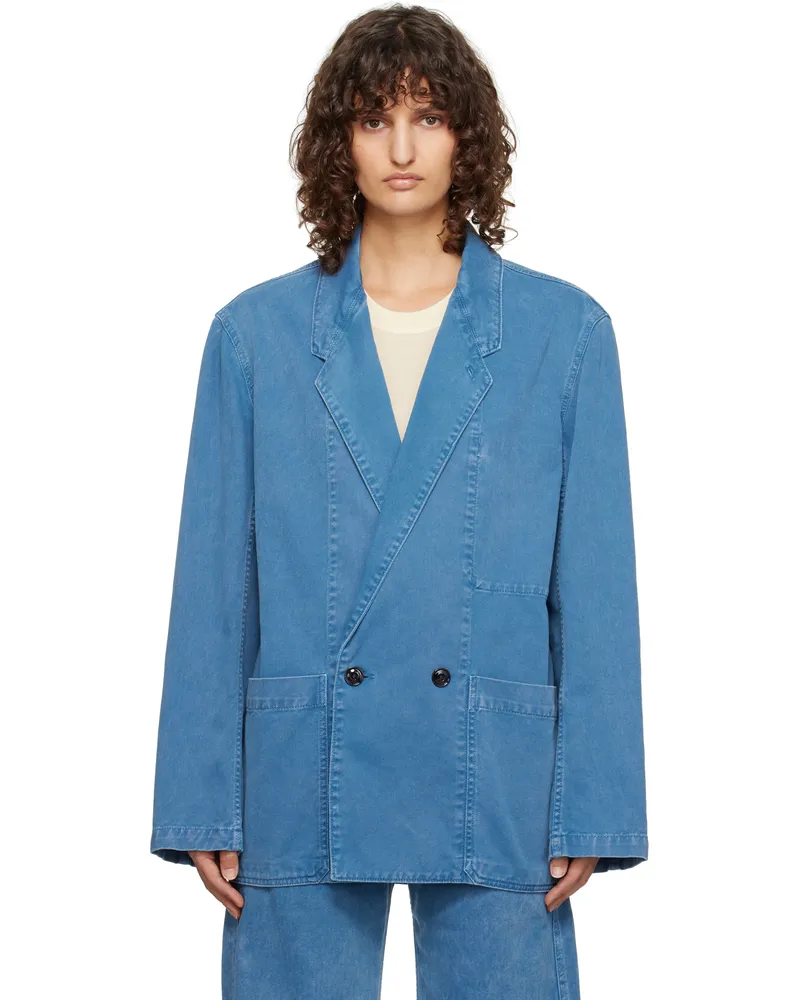 Christophe Lemaire Blue Workwear Blazer Bl765
