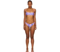 SSENSE Exclusive Purple Recycled Nylon Bikini