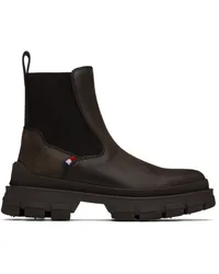 Moncler Brown Hevea Chelsea Boots -