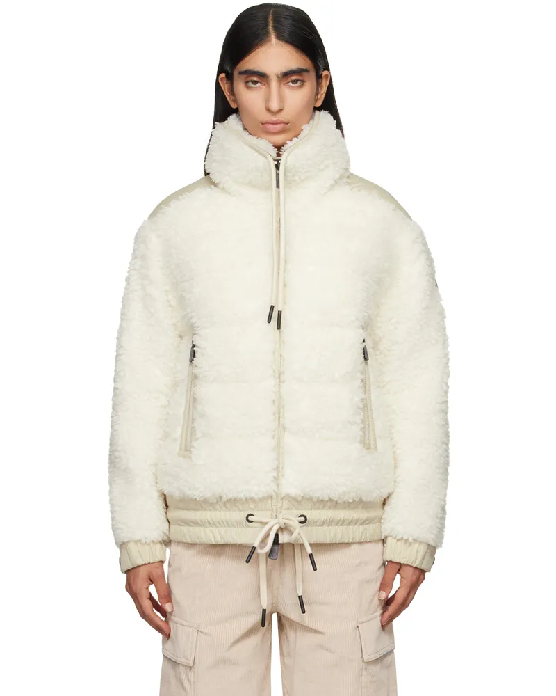 Moncler Off-White Teddy Faux-Shearling Down Jacket 034