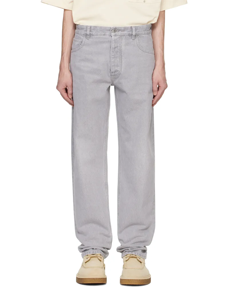 Bottega Veneta Gray Washed Jeans Light