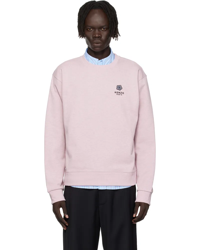 Kenzo Pink Kenzo Paris 'Boke Flower' Embroidered Sweatshirt Rose