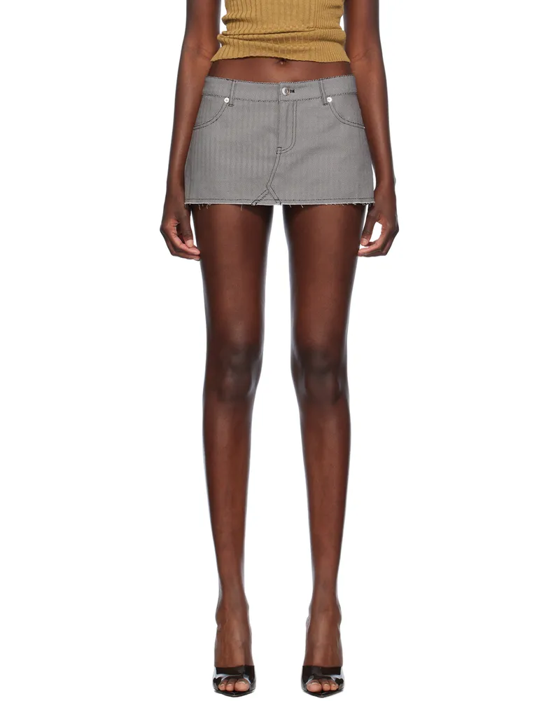 Miaou Black & White Miss Miniskirt Hypno