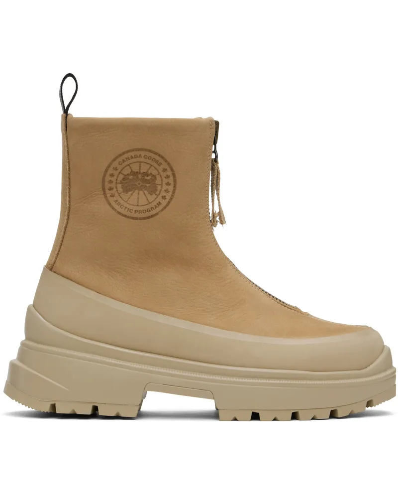 Canada Goose Tan Kya Zip-Up Boots 07