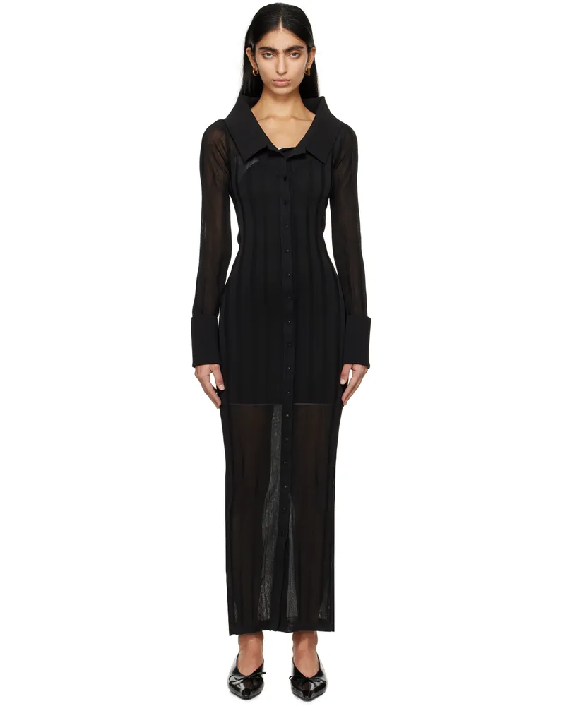 Jacquemus Black Les Sculptures 'La robe Manta' Maxi Dress 990