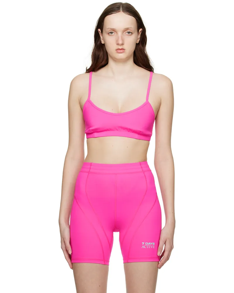 7 DAYS Active Pink Light Yoga Sport Bra 147