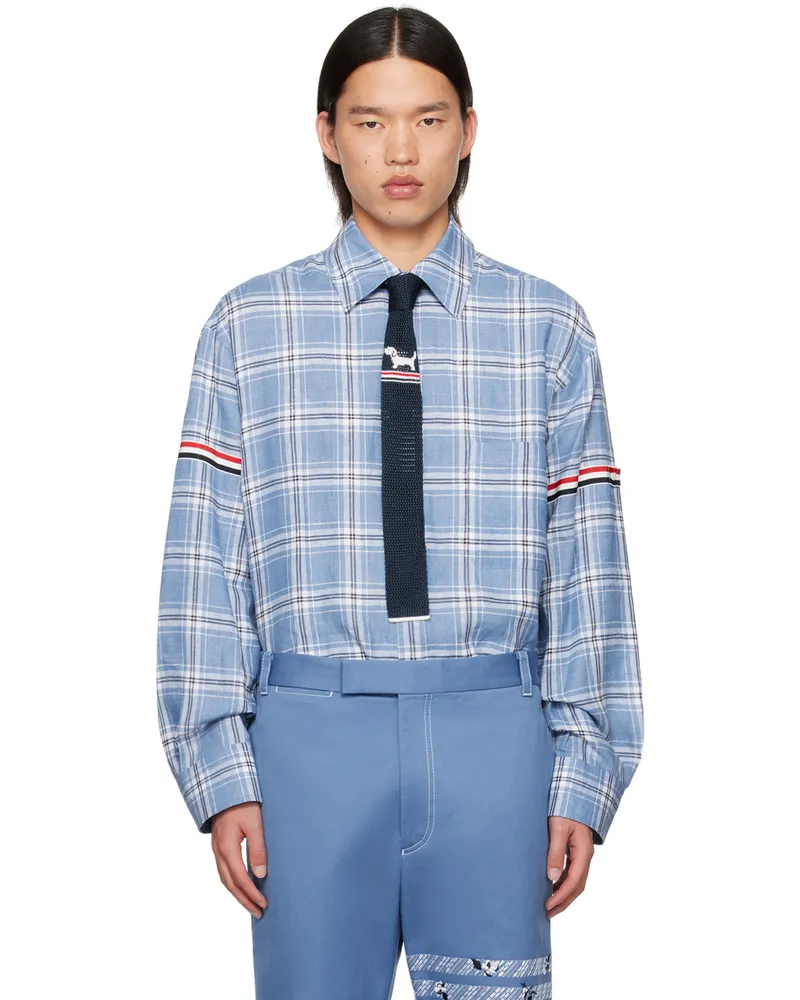 Thom Browne Blue Armband Shirt 450