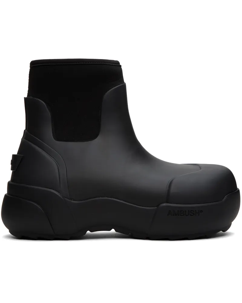 AMBUSH Black Rubber Boots Black