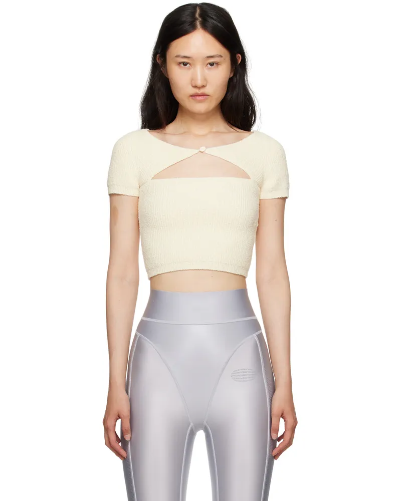 Alexander Wang Off-White Cutout T-Shirt 273