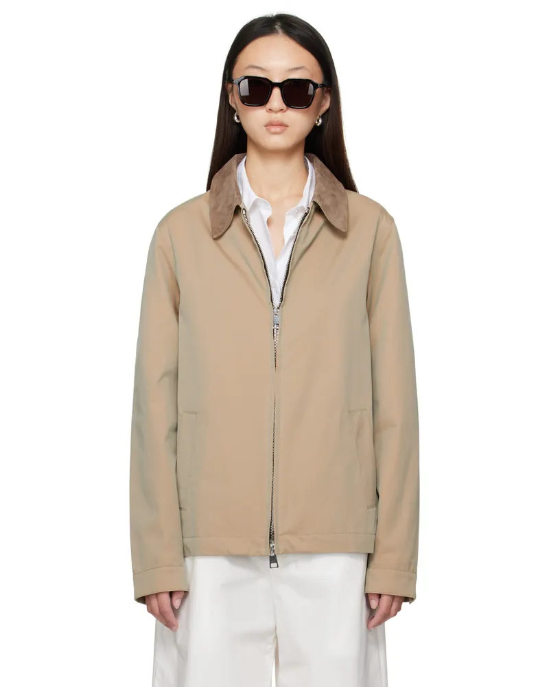Meta Campania Collective Beige Owen Cotton Tonic Coaching Jacket Beige
