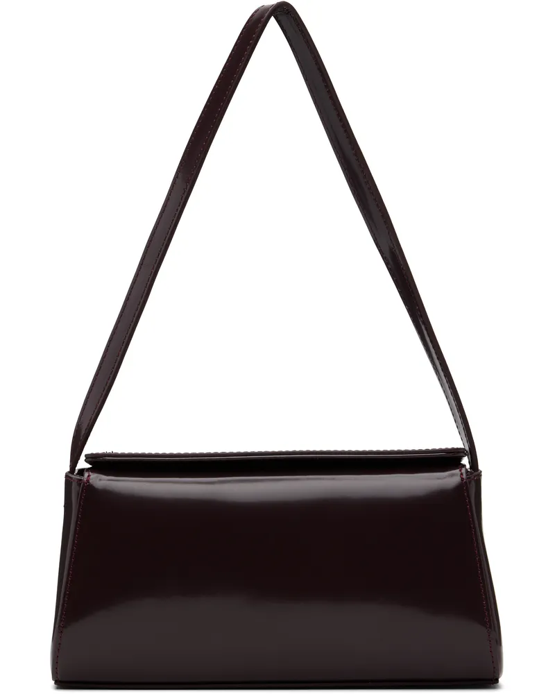 St. Agni Burgundy Mini Baguette Bag Bordeaux