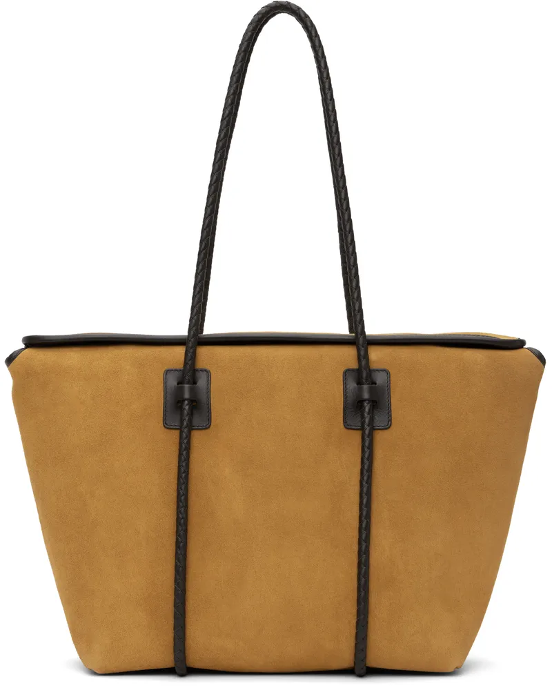 HEREU Tan Forna Suede Tote Tan