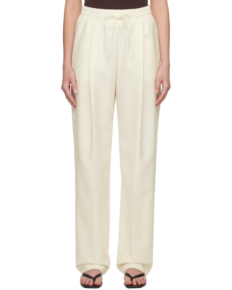 Aya Muse Off-White Lyra Trousers White