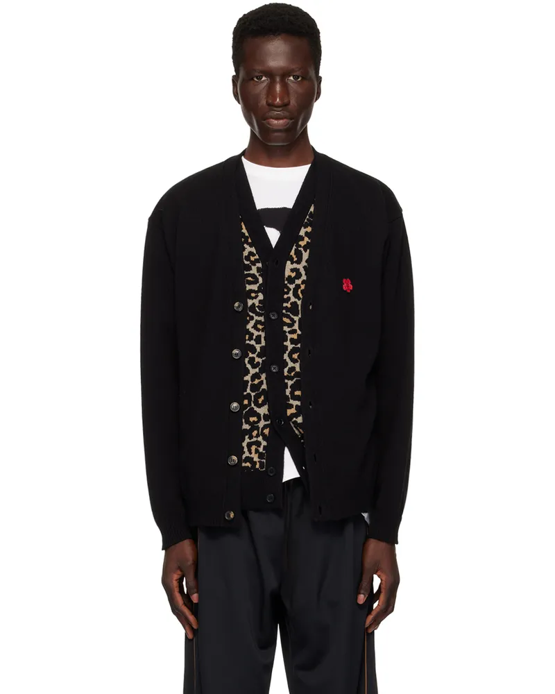 Kenzo Black Kenzo Paris Boke Flower Cardigan Black