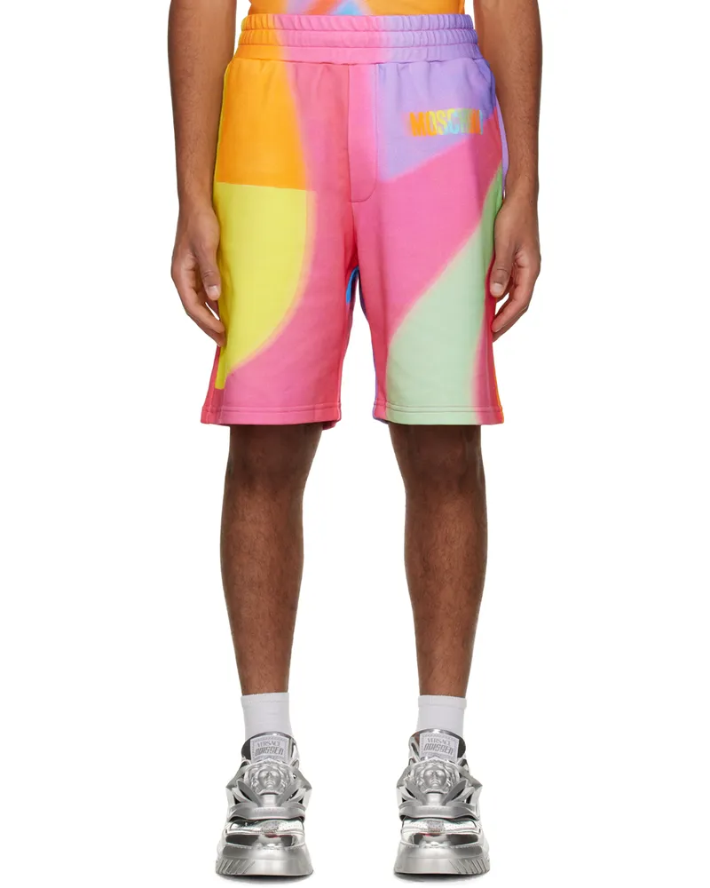 Moschino Multicolor Printed Shorts A3888