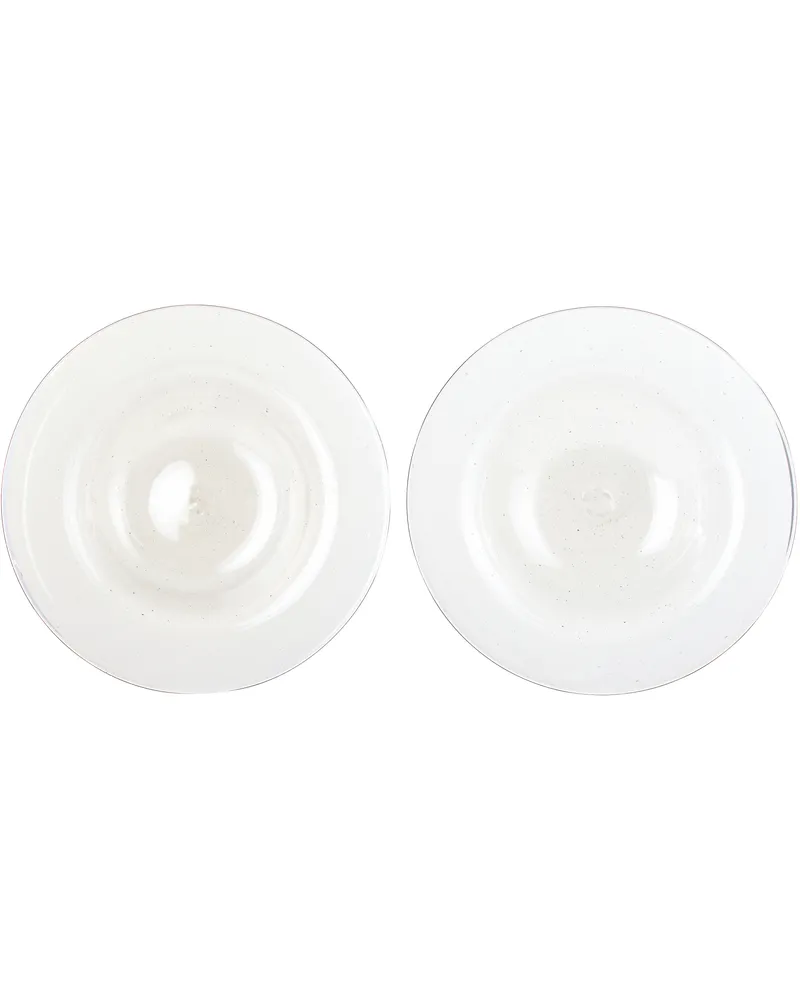 FRAMA Isle Glass Shallow Bowl Set Light