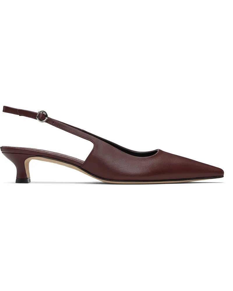 aeyde Burgundy Catrina Heels Port