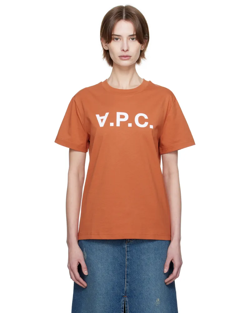 A.P.C. Orange Standard Grand VPC T-shirt Terracotta