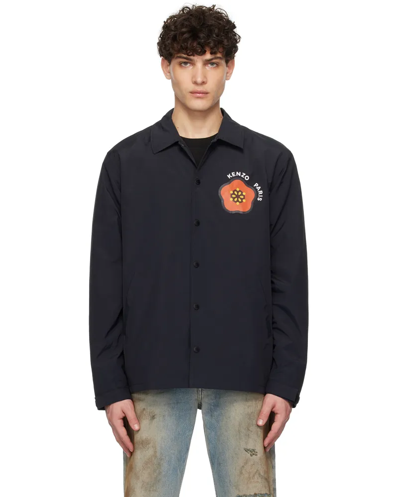 Kenzo Black Kenzo Paris Pop Light Coach Jacket Black