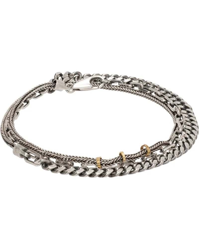 TITLE OF WORK Multi-Wrap Ring Bracelet Silver
