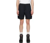 Black Garment-Dyed Shorts