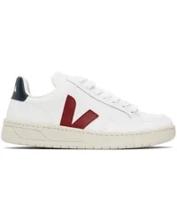 VEJA White V-12 Leather Sneakers Extra-wht_mars_nauti