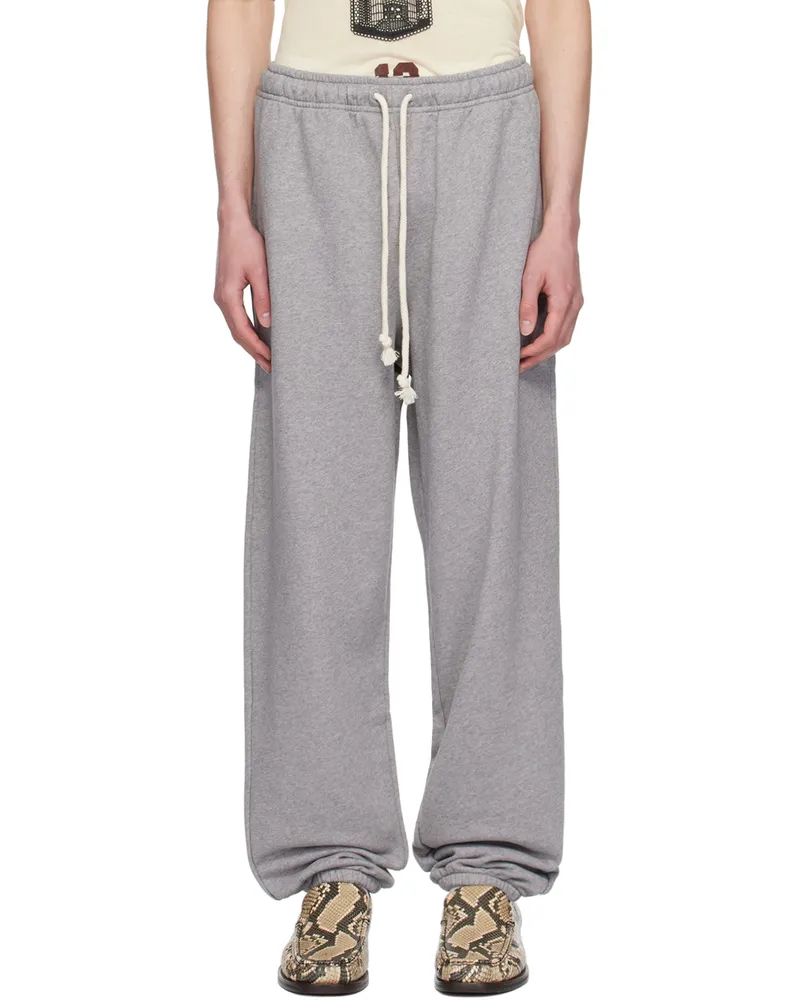 Acne Studios Gray Logo Patch Sweatpants X92