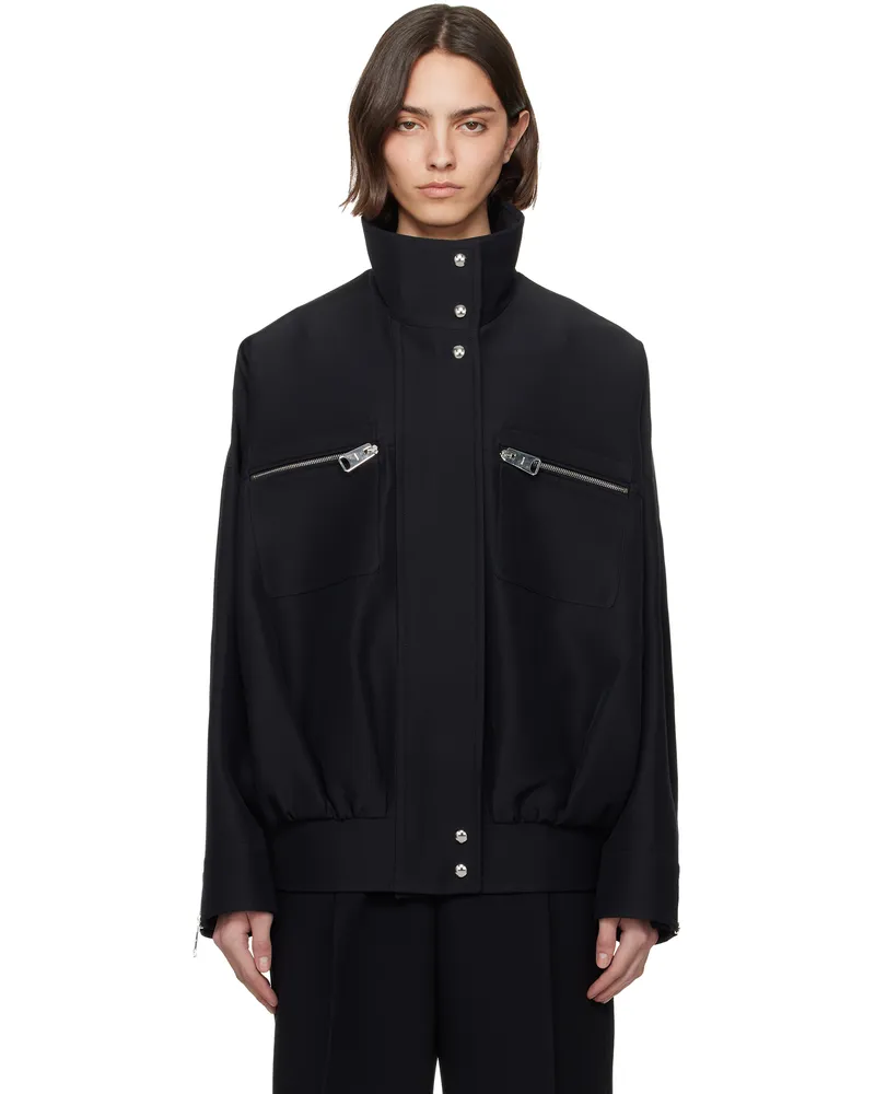 KHAITE Black Ayman Bomber Jacket 200