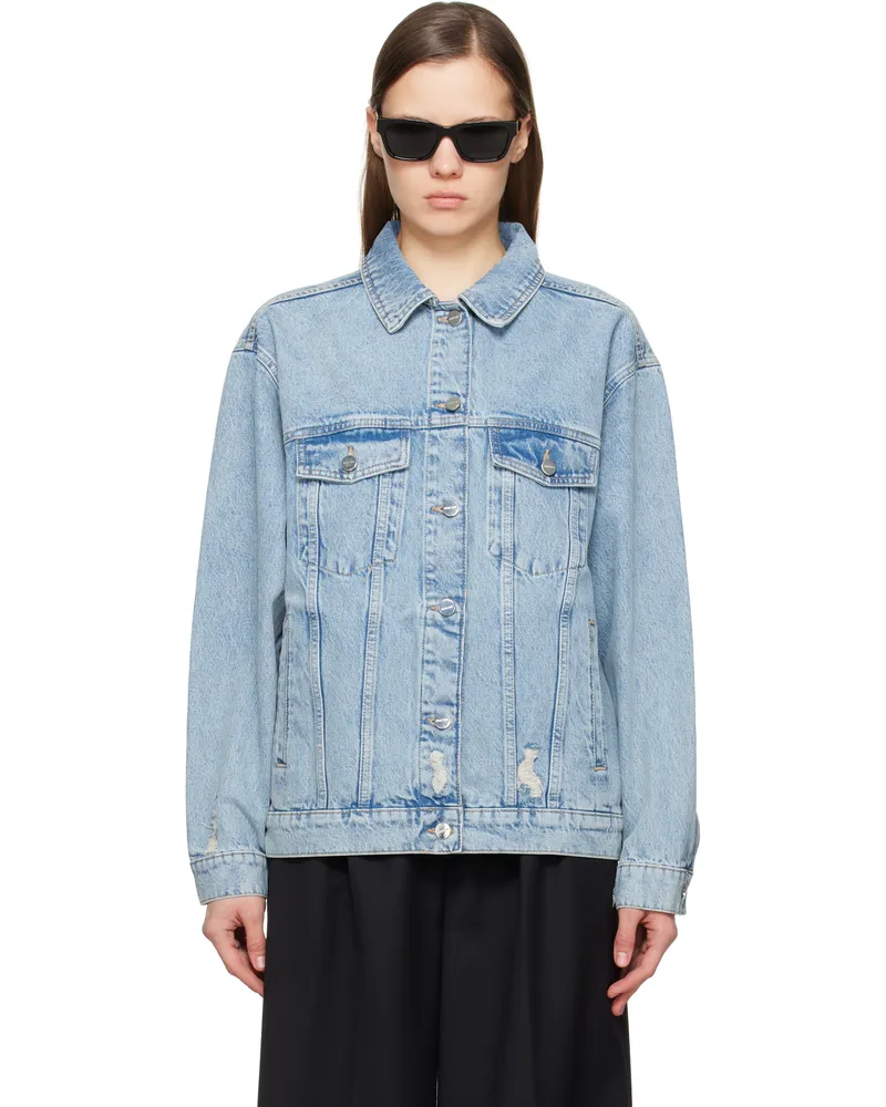 Anine Bing Blue Rory Denim Jacket Vintage