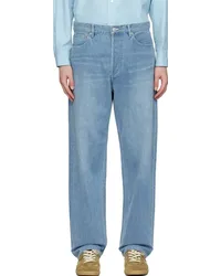 AURALEE Blue Wide Jeans Light