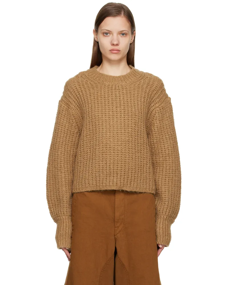 Missing You Already Tan Brushed Sweater Camel