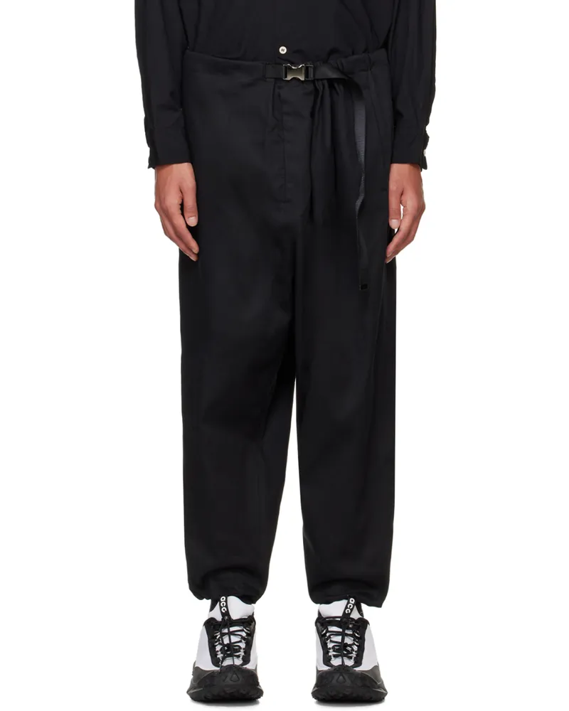 Fumito Ganryu Black Airy Jeans Jet