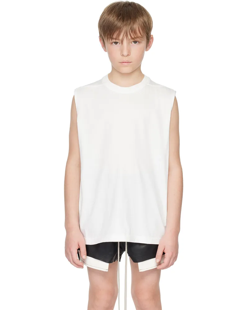 Rick Owens Kids White Tarp Tank Top 11