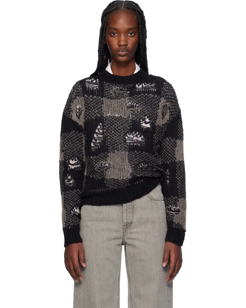 Our Legacy Black Sonar Roundneck Sweater Black