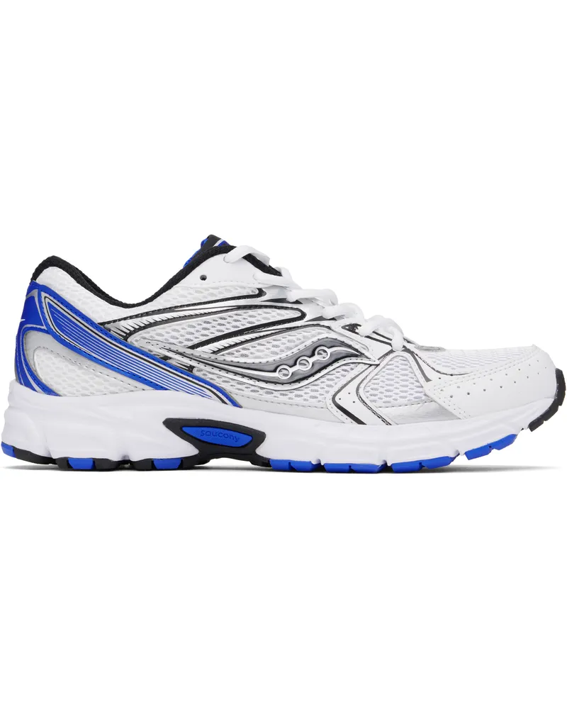 Saucony White & Blue Ride Millennium Sneakers White