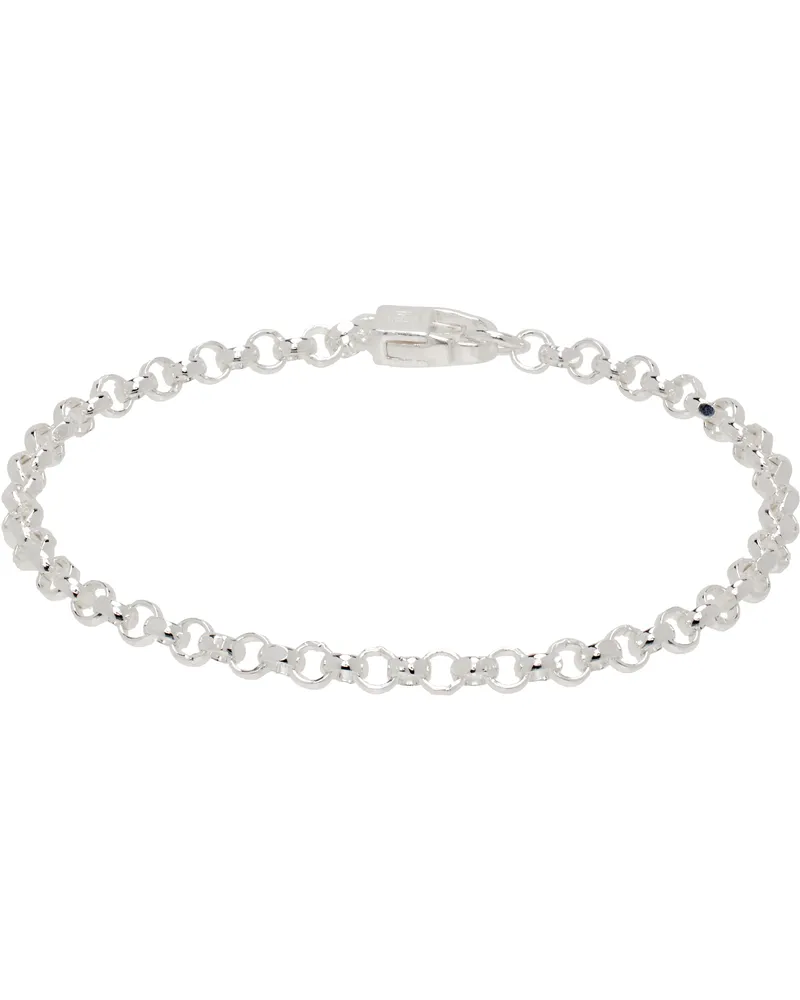Hatton Labs Silver Diamond Cut Belcher Bracelet Silver