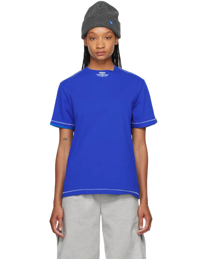 Adererror Blue Langle T-Shirt Blue