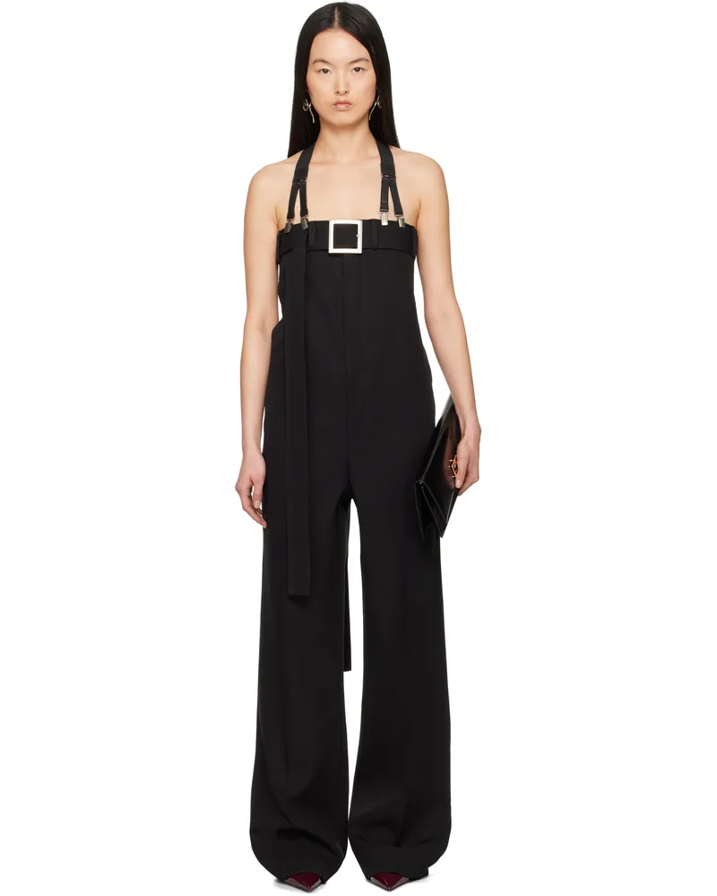 Jean Paul Gaultier Black 'The Strapped Suit Pants' Jumpsuit 00