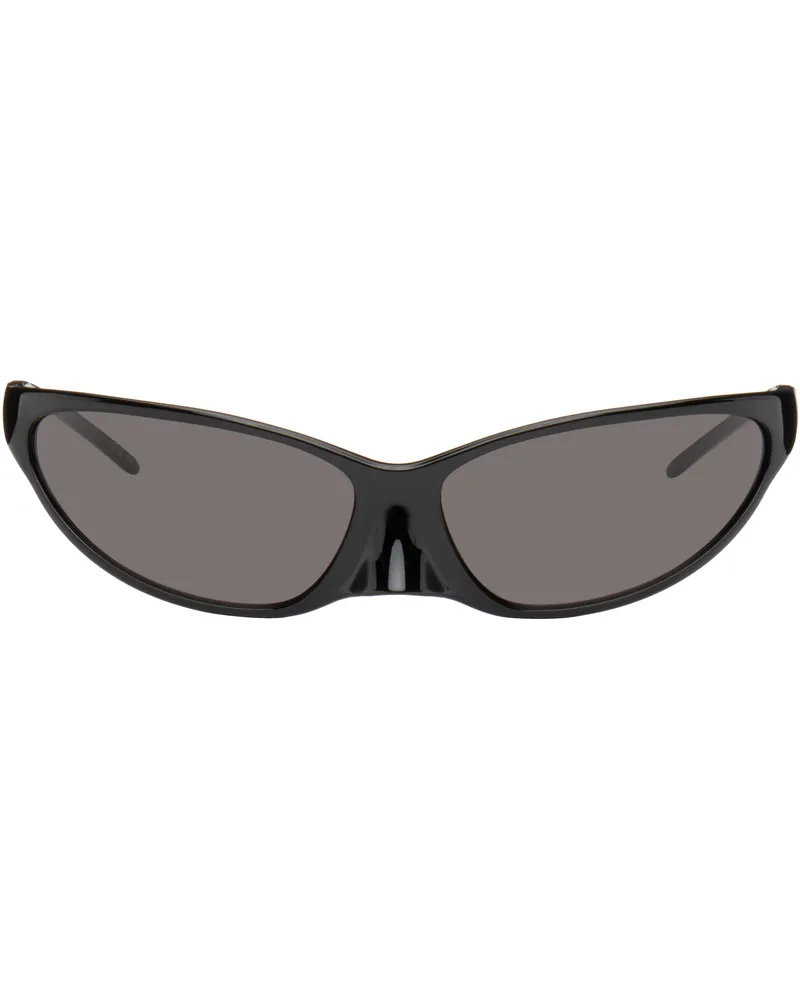 Balenciaga Black 4G Round Oval Sunglasses 001