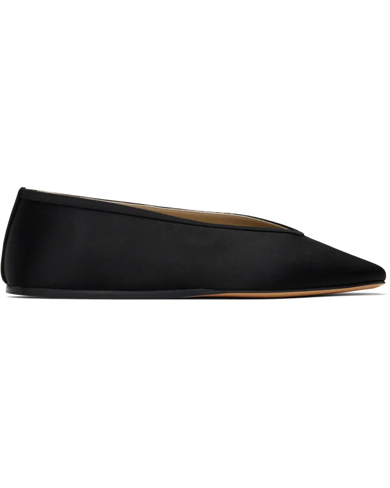 Le Monde Béryl Black Luna Ballerina Flats Black