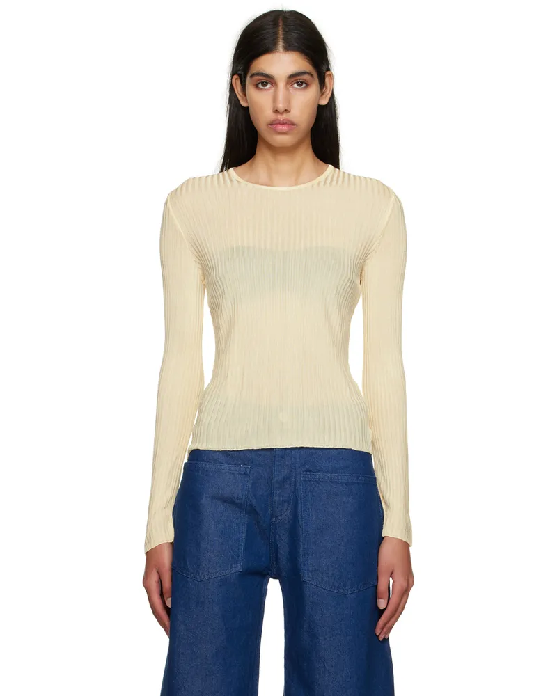 Marques ' Almeida Beige Fitted Sweater Beige