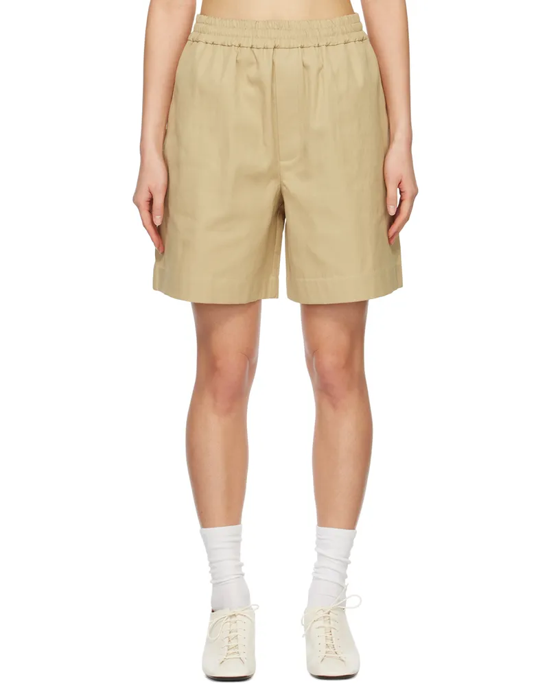 Arch The Beige Half Band Shorts Beige