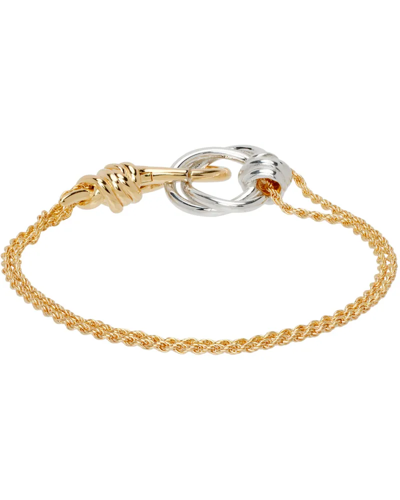 Bottega Veneta Gold Knot Bracelet 8119