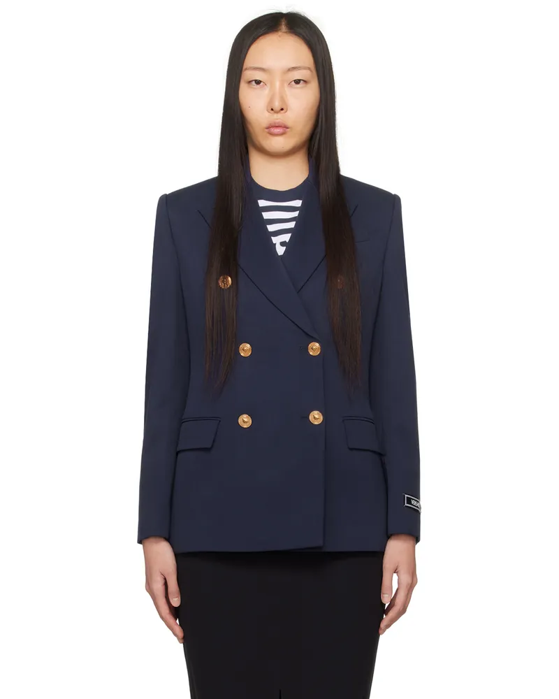 Versace Navy Informal Blazer 1ii20-navy