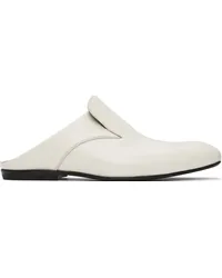 Dries van Noten Gray Leather Slippers L.grey