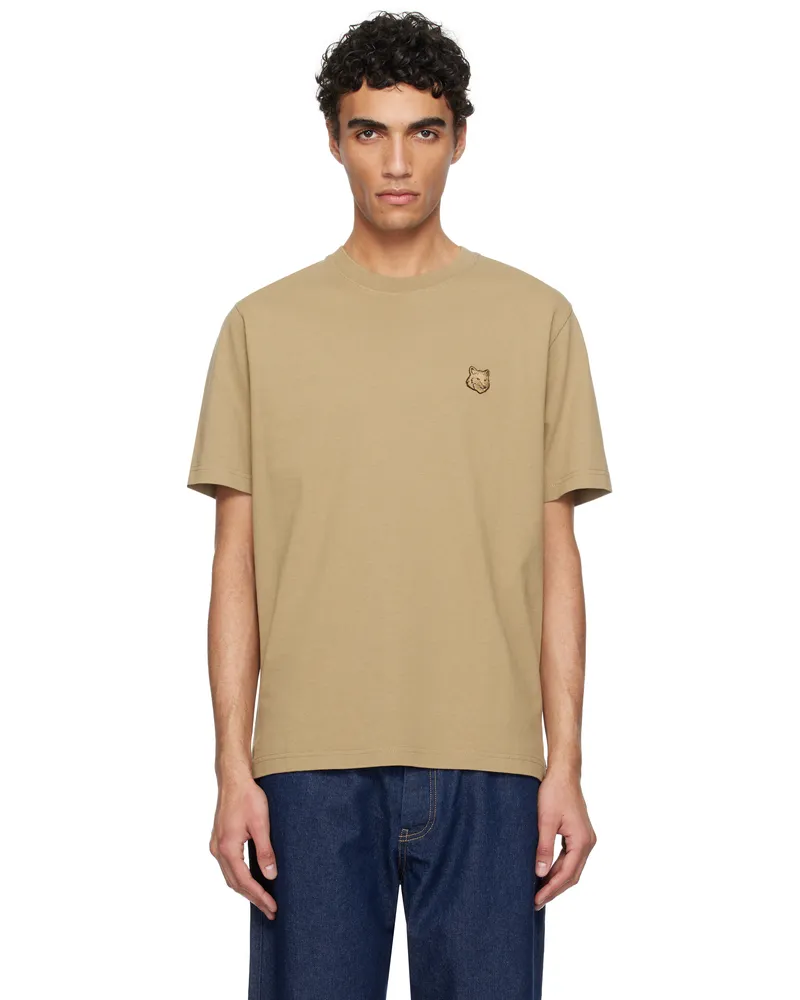 Kitsuné Khaki Bold Fox Head Patch Comfort T-shirt 0117