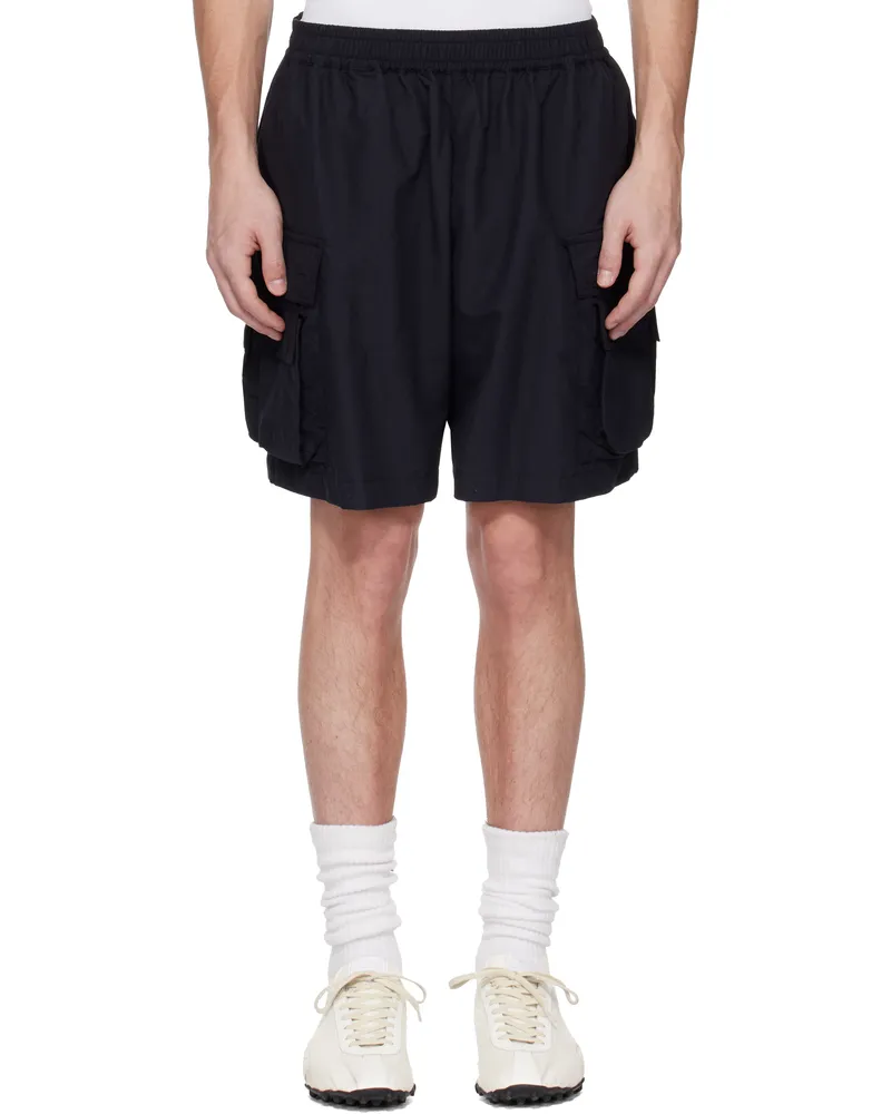 ABRA Black Mini Cargo Shorts Black